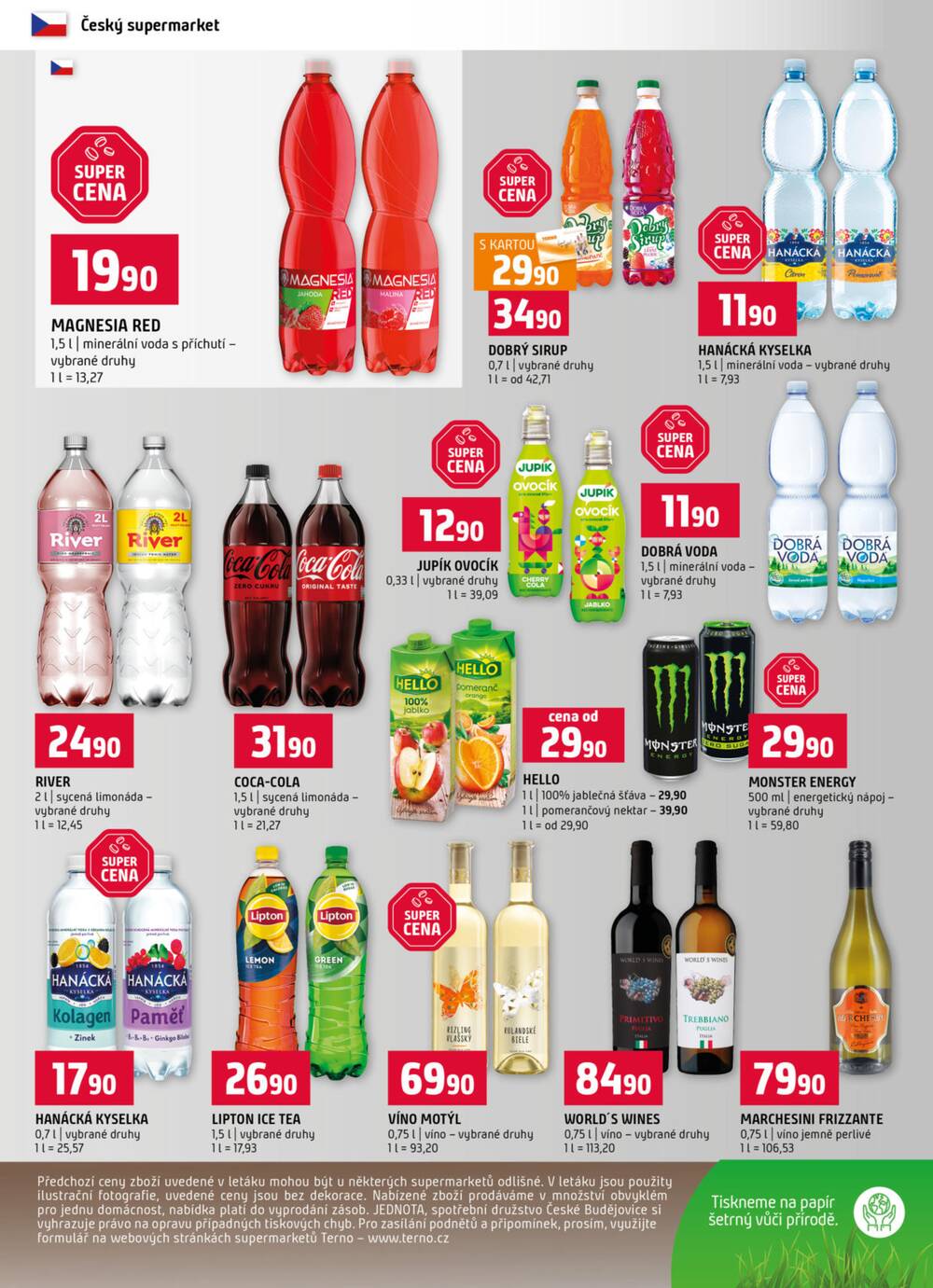 Terno České Budějovice, Třeboň, Trhové sviny, Bechyně, Týn nad Vltavou od 11.3. do 17.3.2026