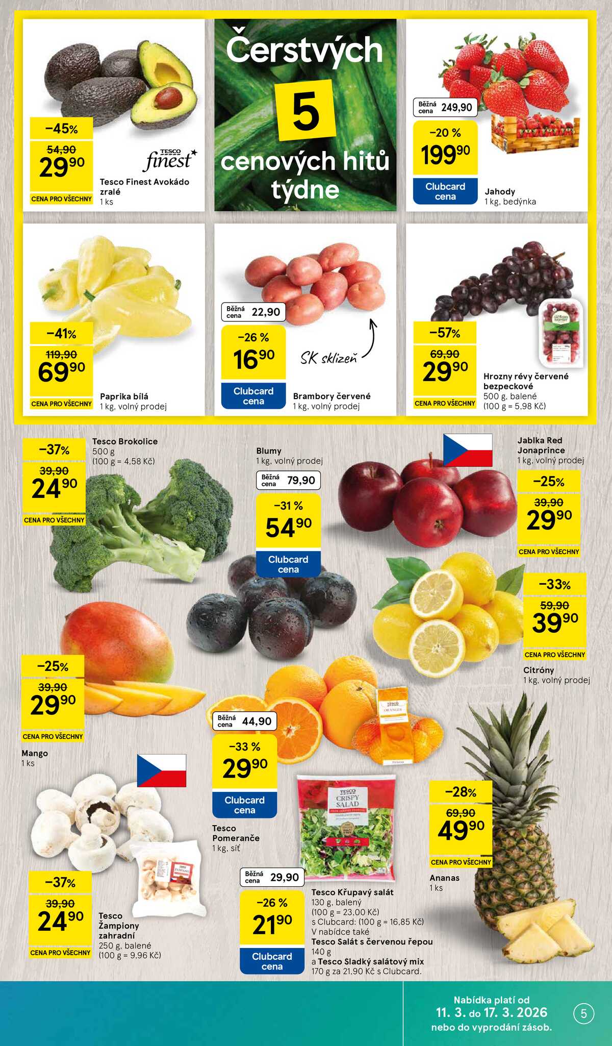 Tesco malé hypermarkety od 11.3. do 17.3.2026 strana 5