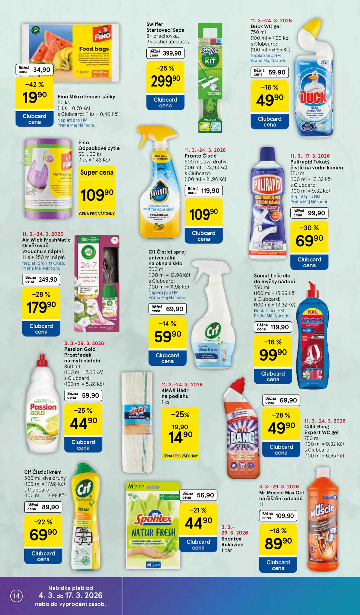 Tesco malé hypermarkety od 11.3. do 17.3.2026 strana 14