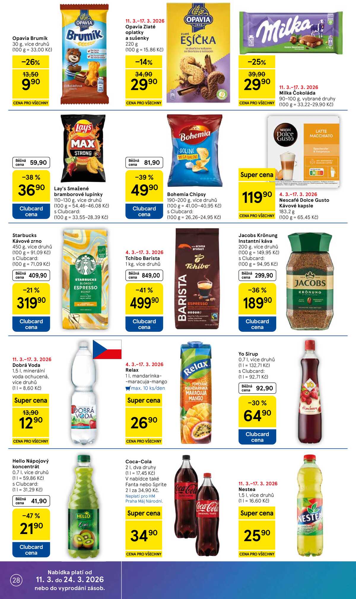 Tesco malé hypermarkety od 11.3. do 17.3.2026 strana 28