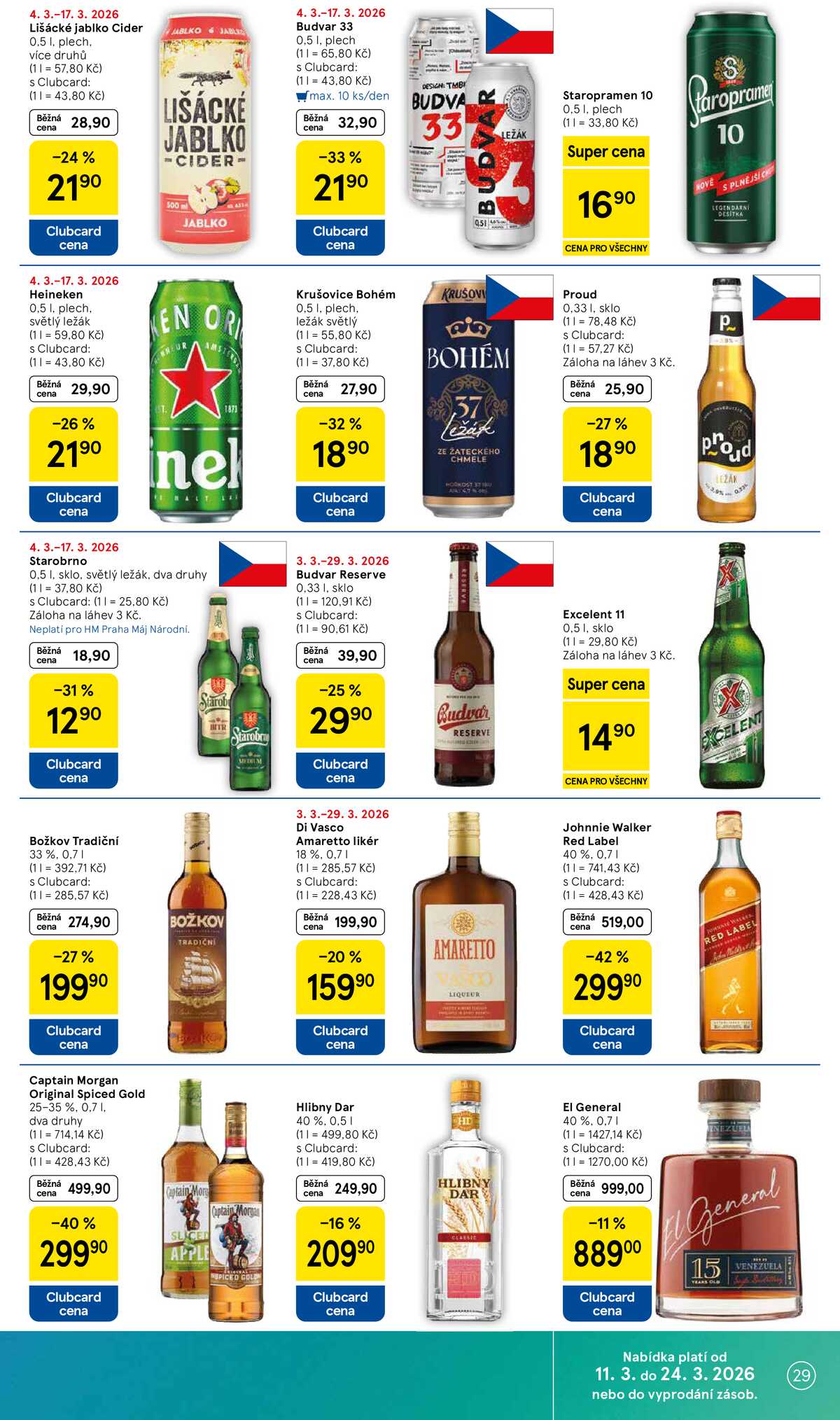 Tesco malé hypermarkety od 11.3. do 17.3.2026 strana 29