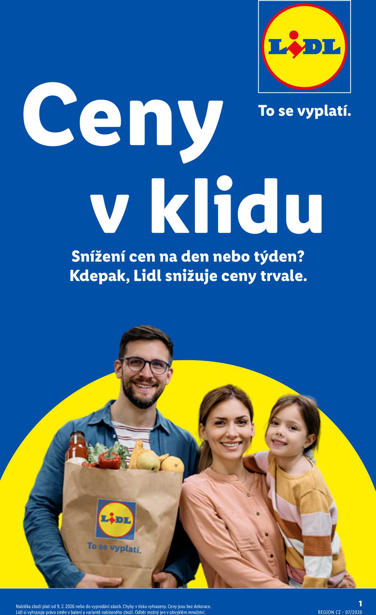 Lidl Ceny v klidu od 9.2.  strana 1