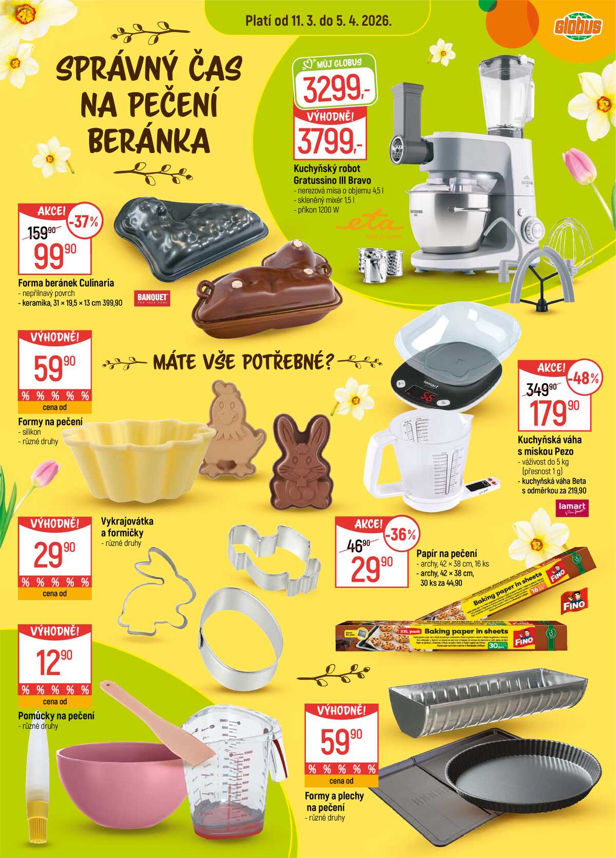 Akční leták Globus 11.3. - 5.4.2026 - Globus Praha - Centrum Černý Most strana 4