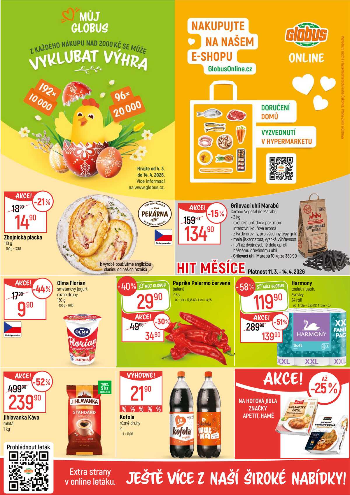 Akční leták Globus 11.3. - 17.3.2026 - Globus Praha - Čakovice strana 2