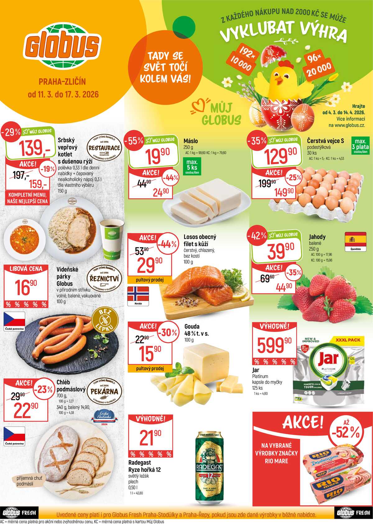 Akční leták Globus 11.3. - 17.3.2026 - Globus Praha - Zličín strana 1