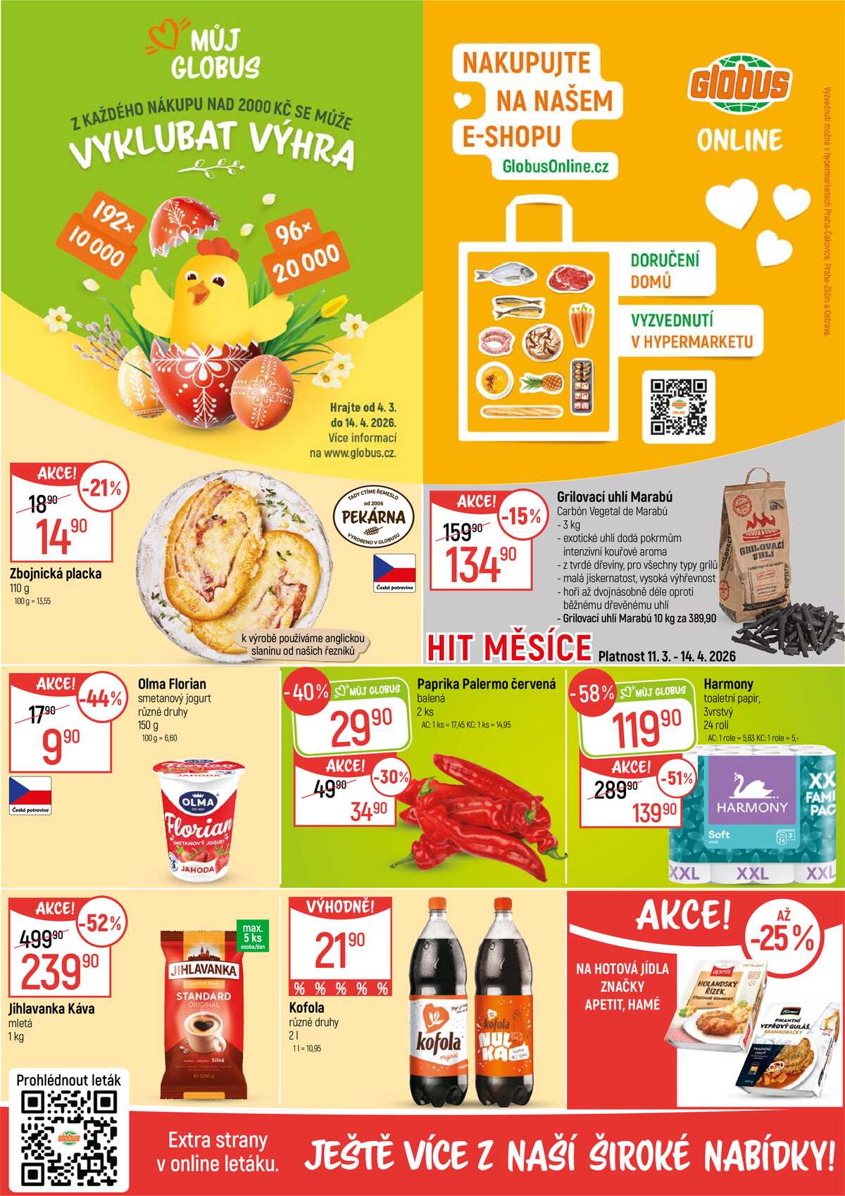 Akční leták Globus 11.3. - 17.3.2026 - Globus Praha - Zličín strana 2
