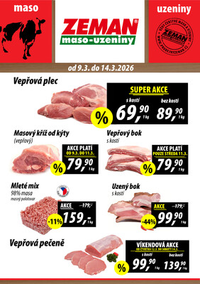 ZEMAN maso-uzeniny letáky