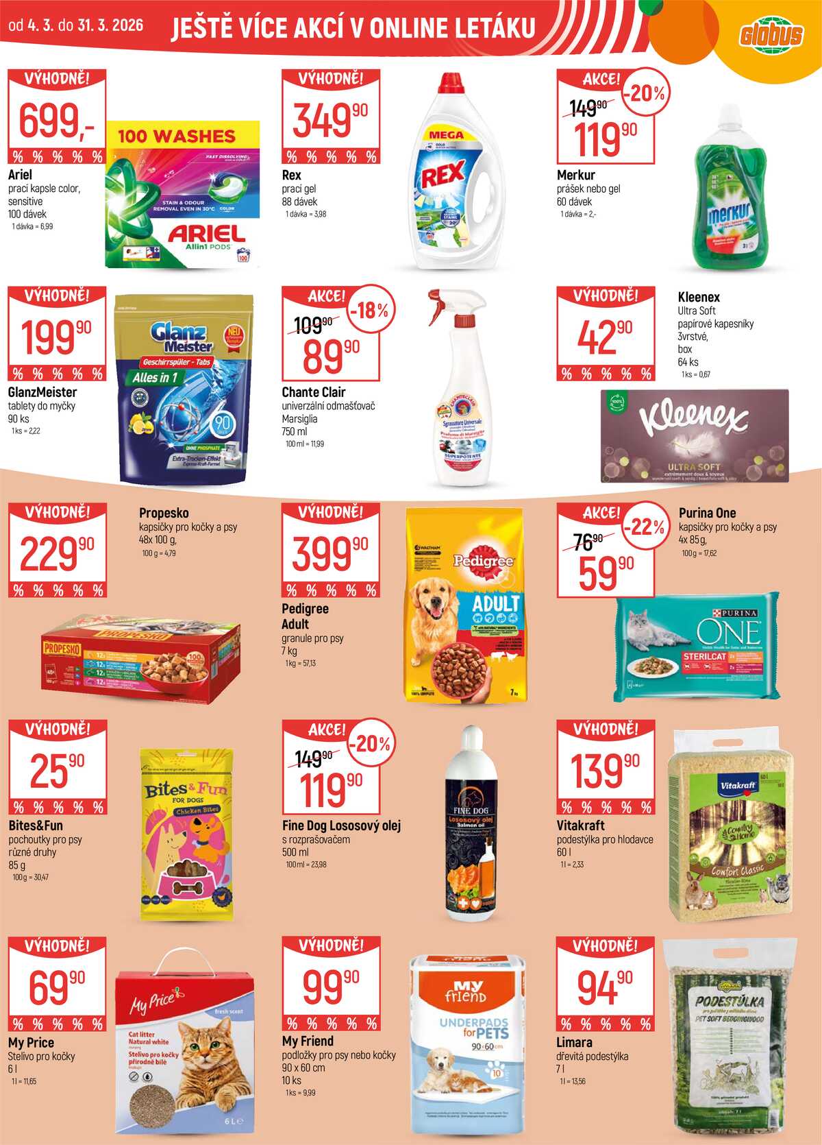 Akční leták Globus 11.3. - 17.3.2026 - Globus Chotíkov u Plzně strana 43