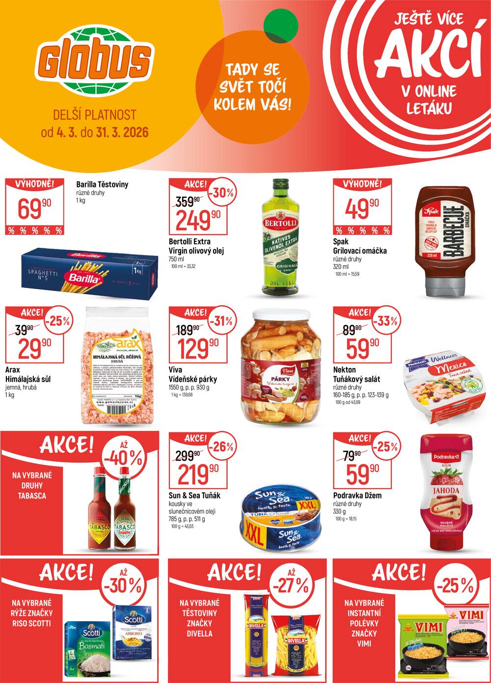 Akční leták Globus 11.3. - 17.3.2026 - Globus Praha - Štěrboholy