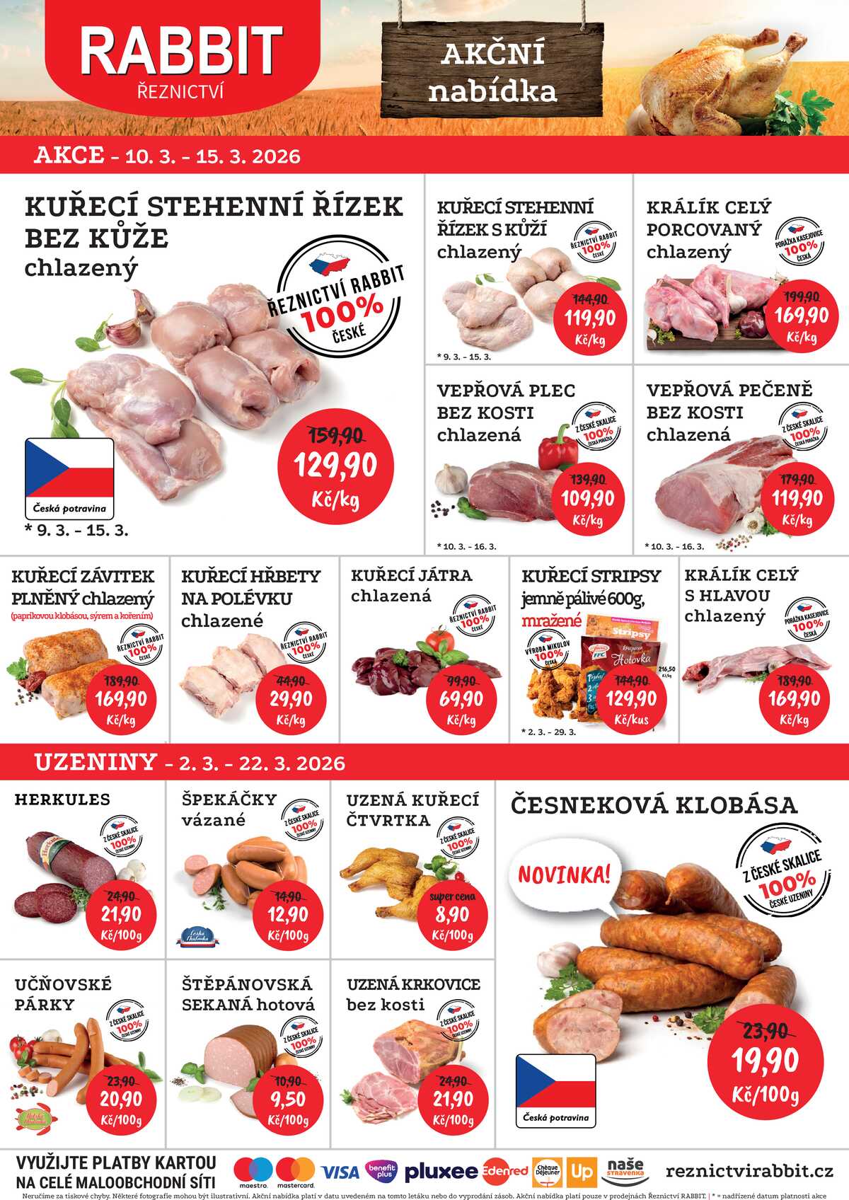RABBIT řeznictví od 9.3. do 15.3.2026 strana 1