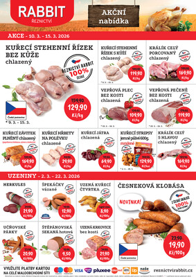 RABBIT řeznictví letáky