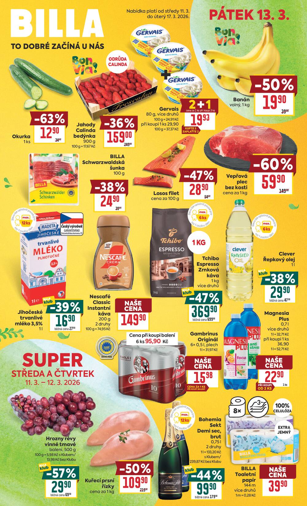 BILLA malý leták od 11.3. do 17.3.2026