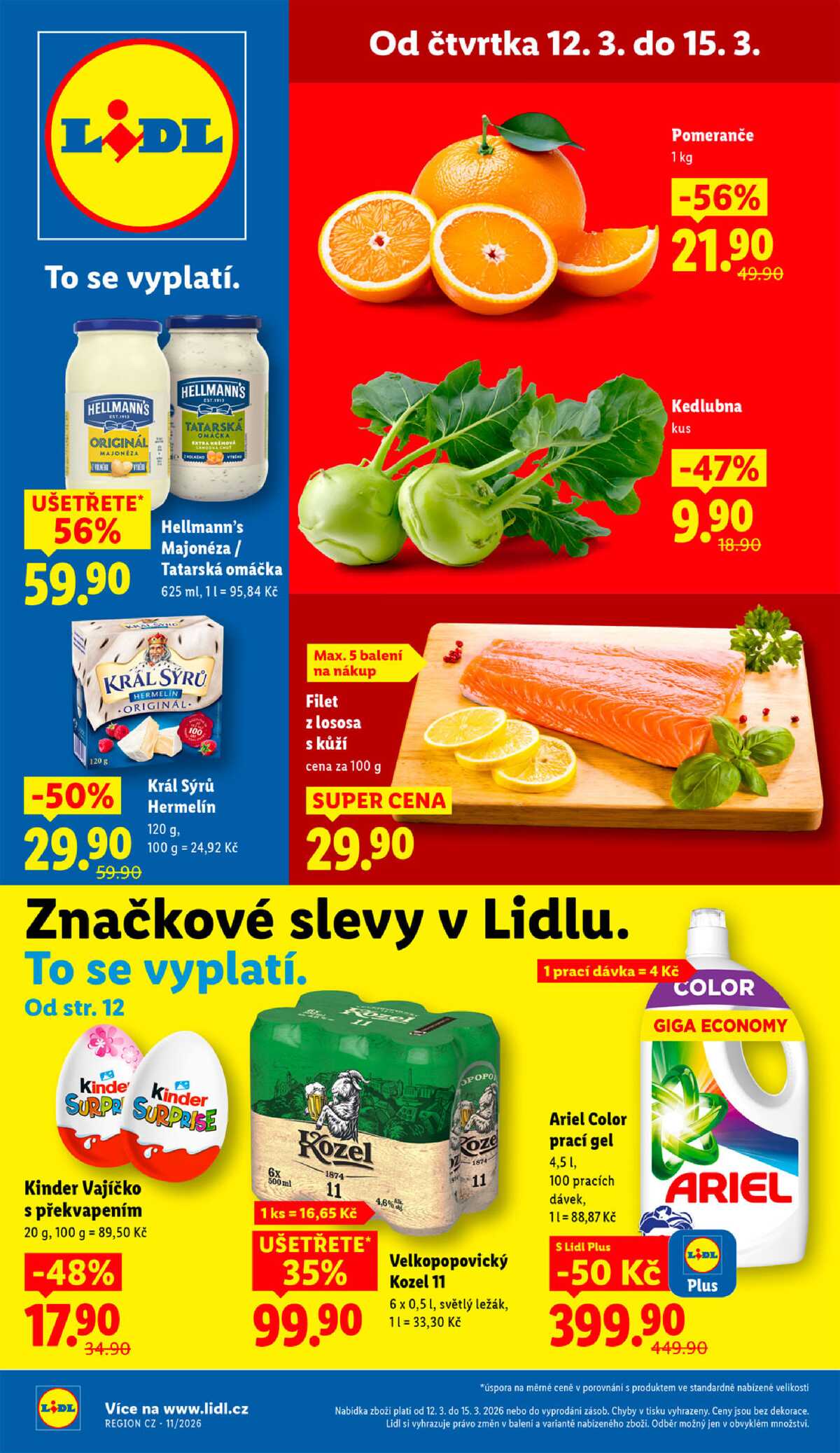 Lidl Čtvrtek od 12.3. do 15.3.2026 strana 1