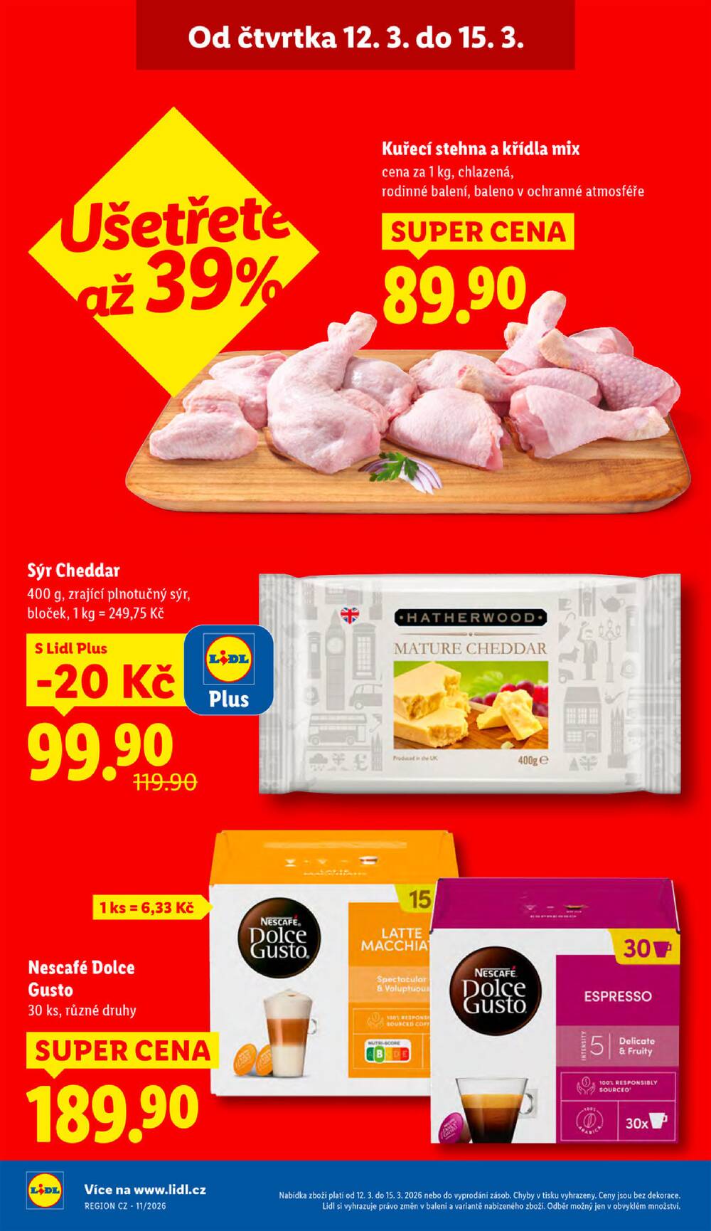 Lidl Čtvrtek od 12.3. do 15.3.2026