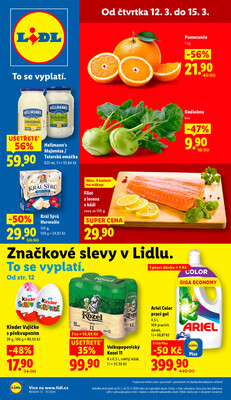 Lidl Čtvrtek od 12.3. do 15.3.2026