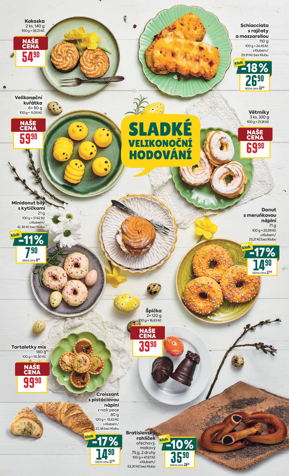 BILLA Velikonoce od 18.3. do 6.4.2026