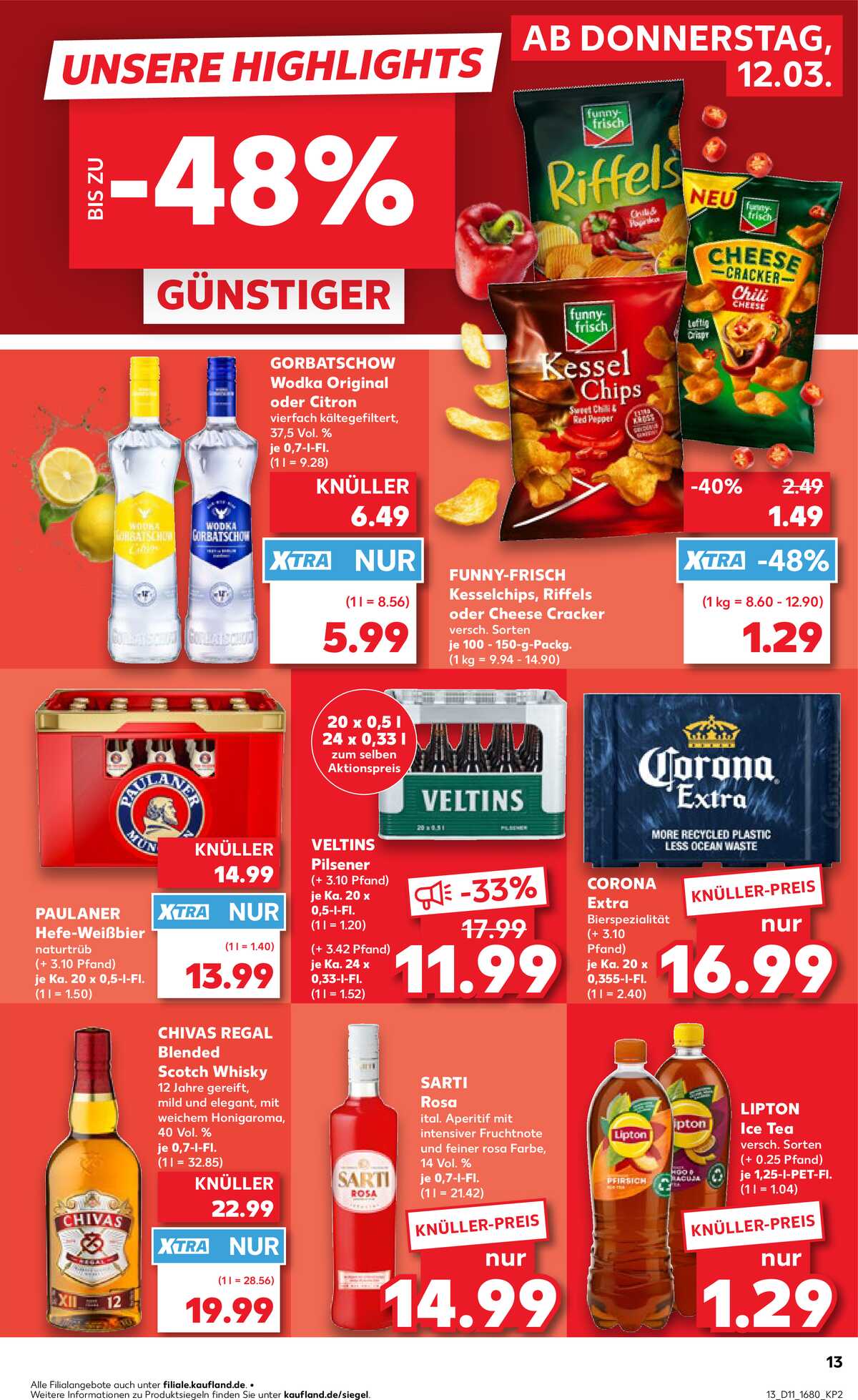 Leták Kaufland Německo 12.3.-18.3.2026 strana 13
