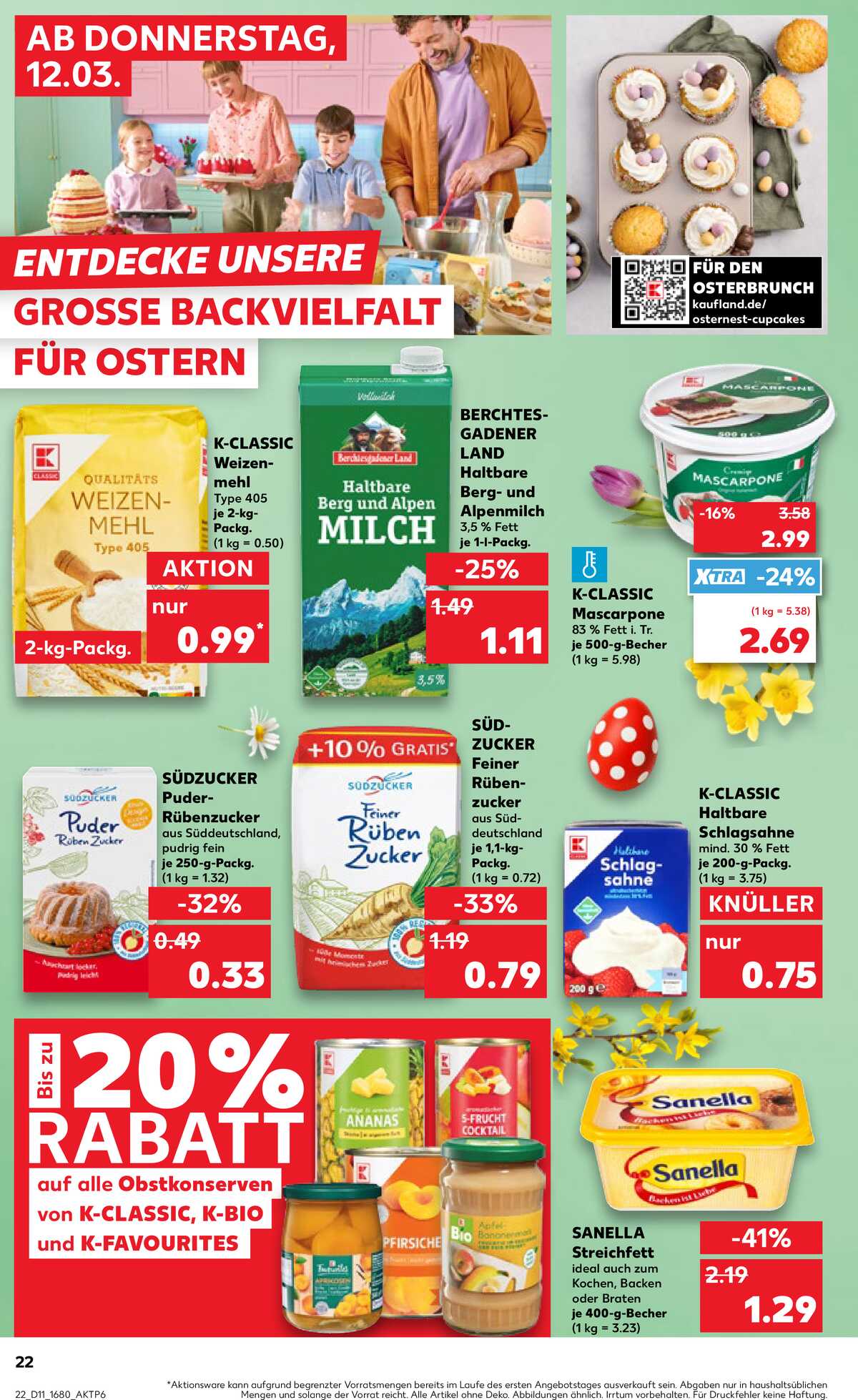 Leták Kaufland Německo 12.3.-18.3.2026 strana 22