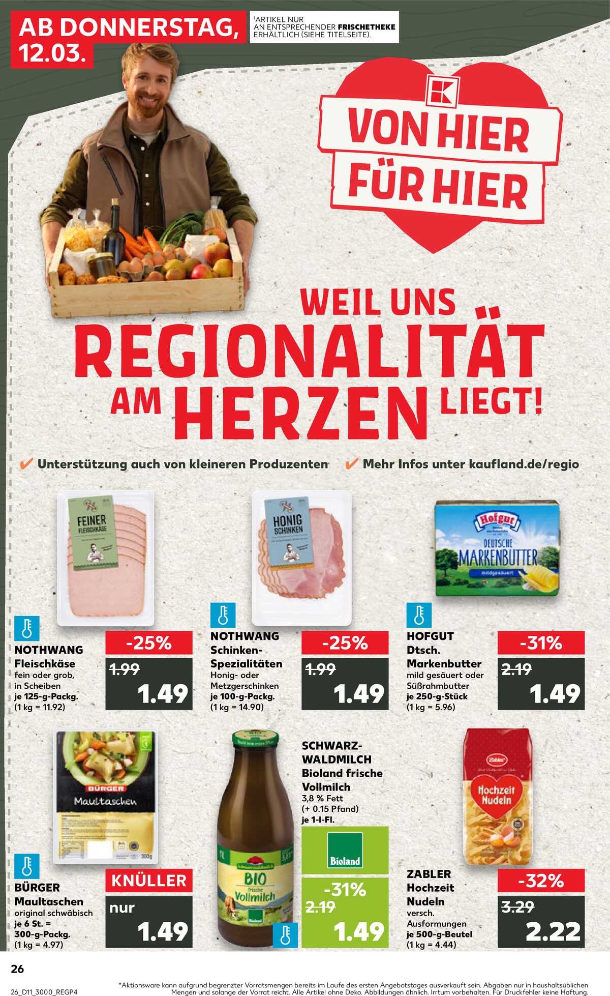 Leták Kaufland Německo 12.3.-18.3.2026 strana 26