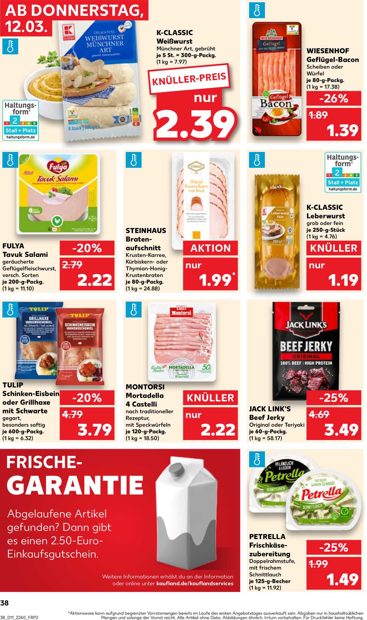 Leták Kaufland Německo 12.3.-18.3.2026 strana 38
