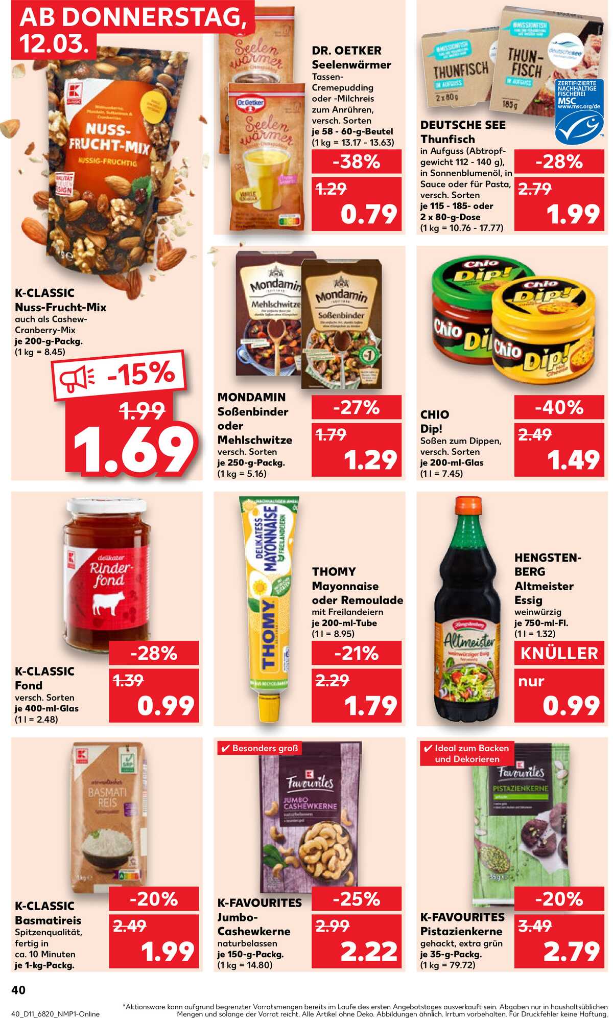 Leták Kaufland Německo 12.3.-18.3.2026 strana 40