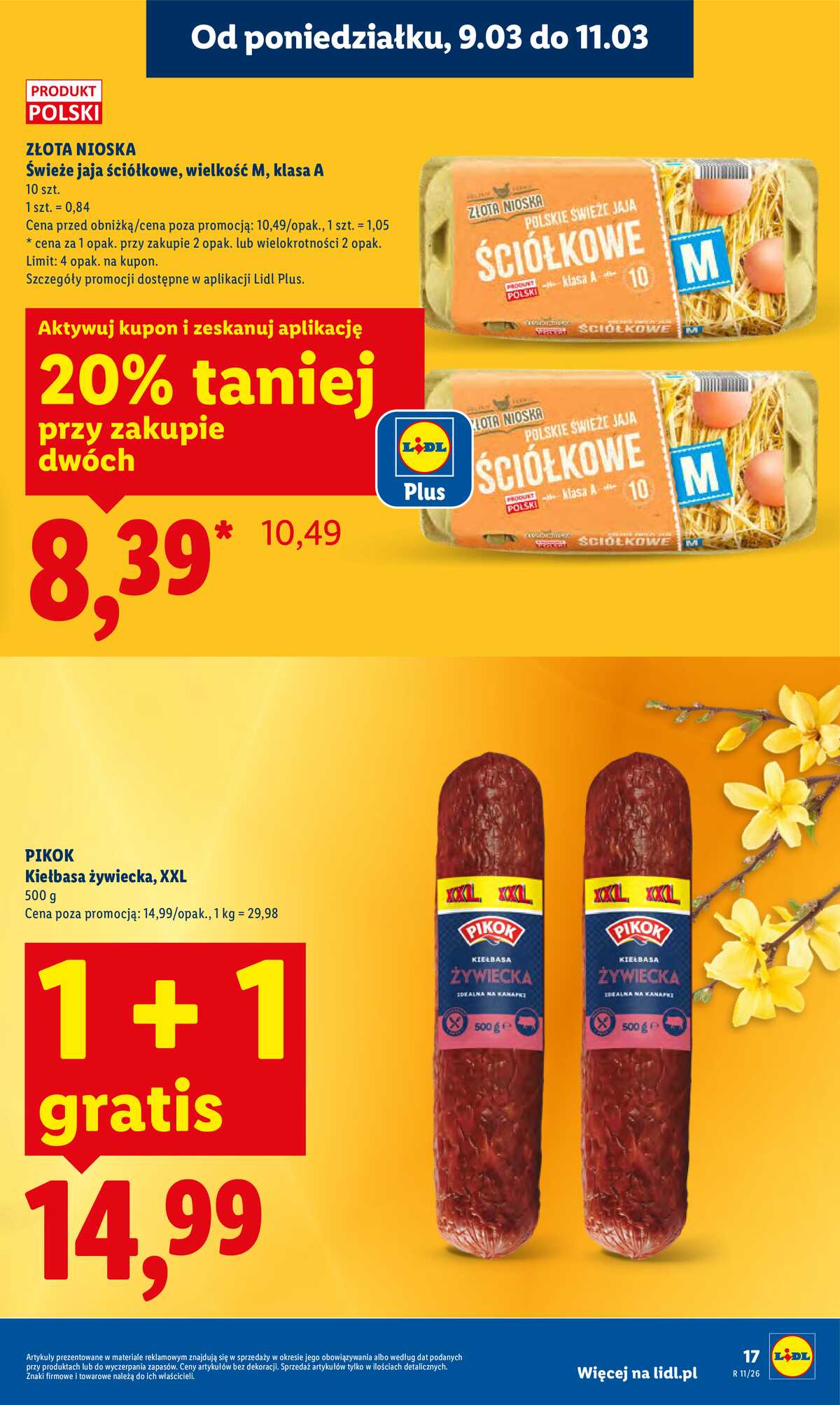 Leták Lidl Polsko 9.3.-11.3.2026 strana 17