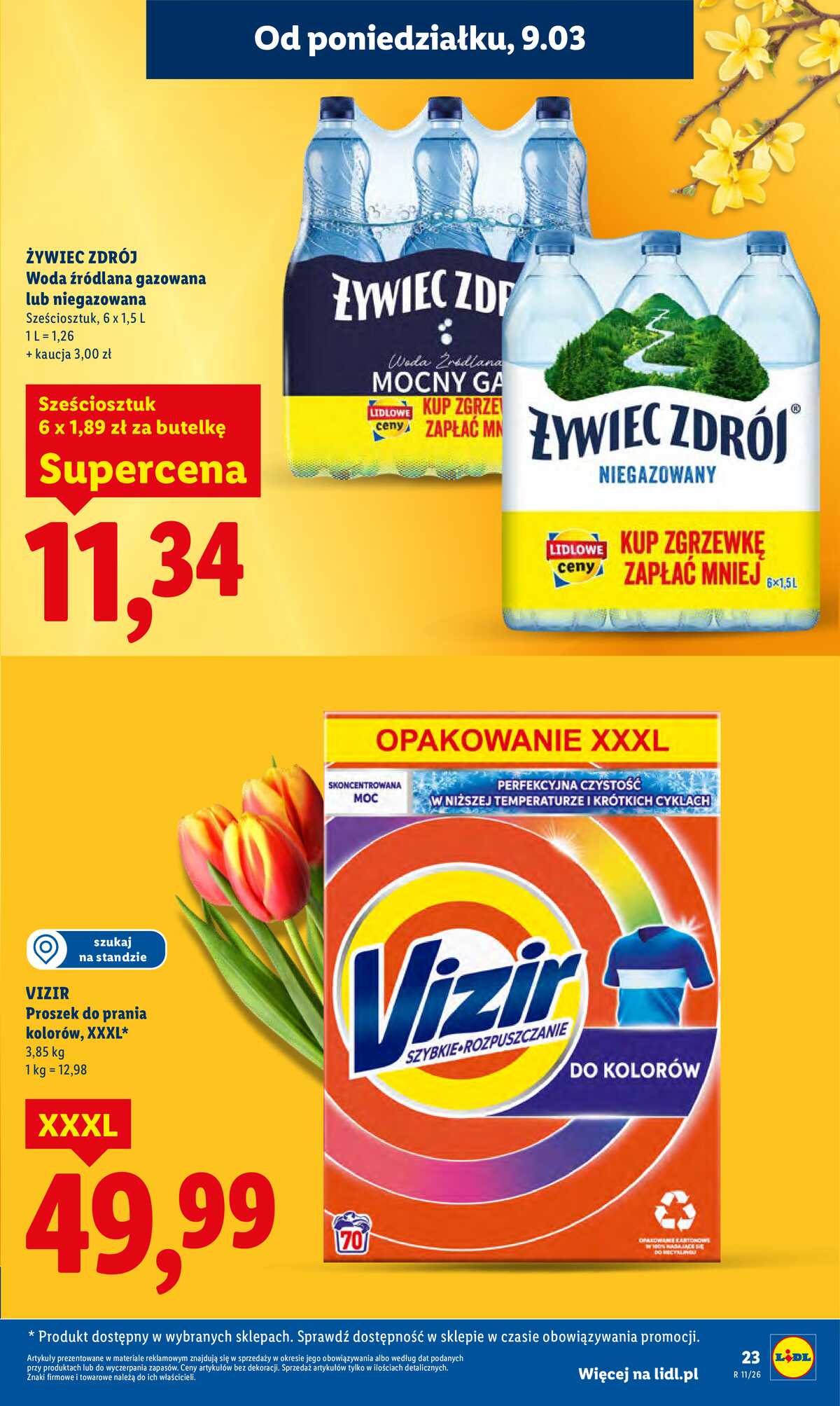 Leták Lidl Polsko 9.3.-11.3.2026 strana 23