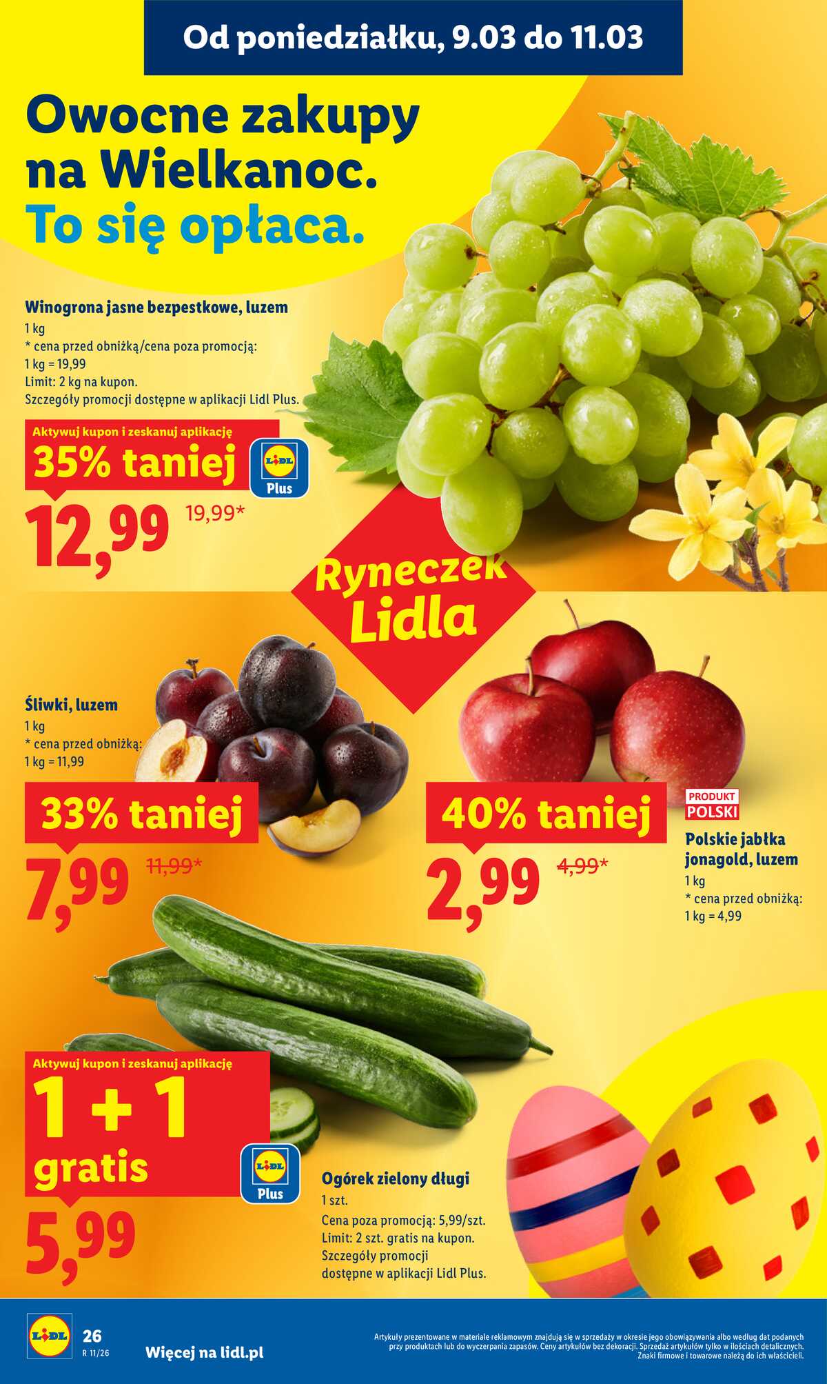 Leták Lidl Polsko 9.3.-11.3.2026 strana 26