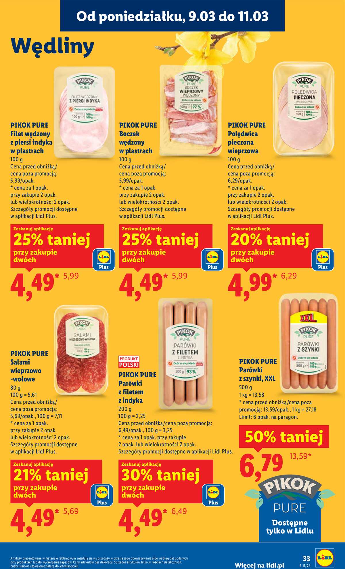 Leták Lidl Polsko 9.3.-11.3.2026 strana 33