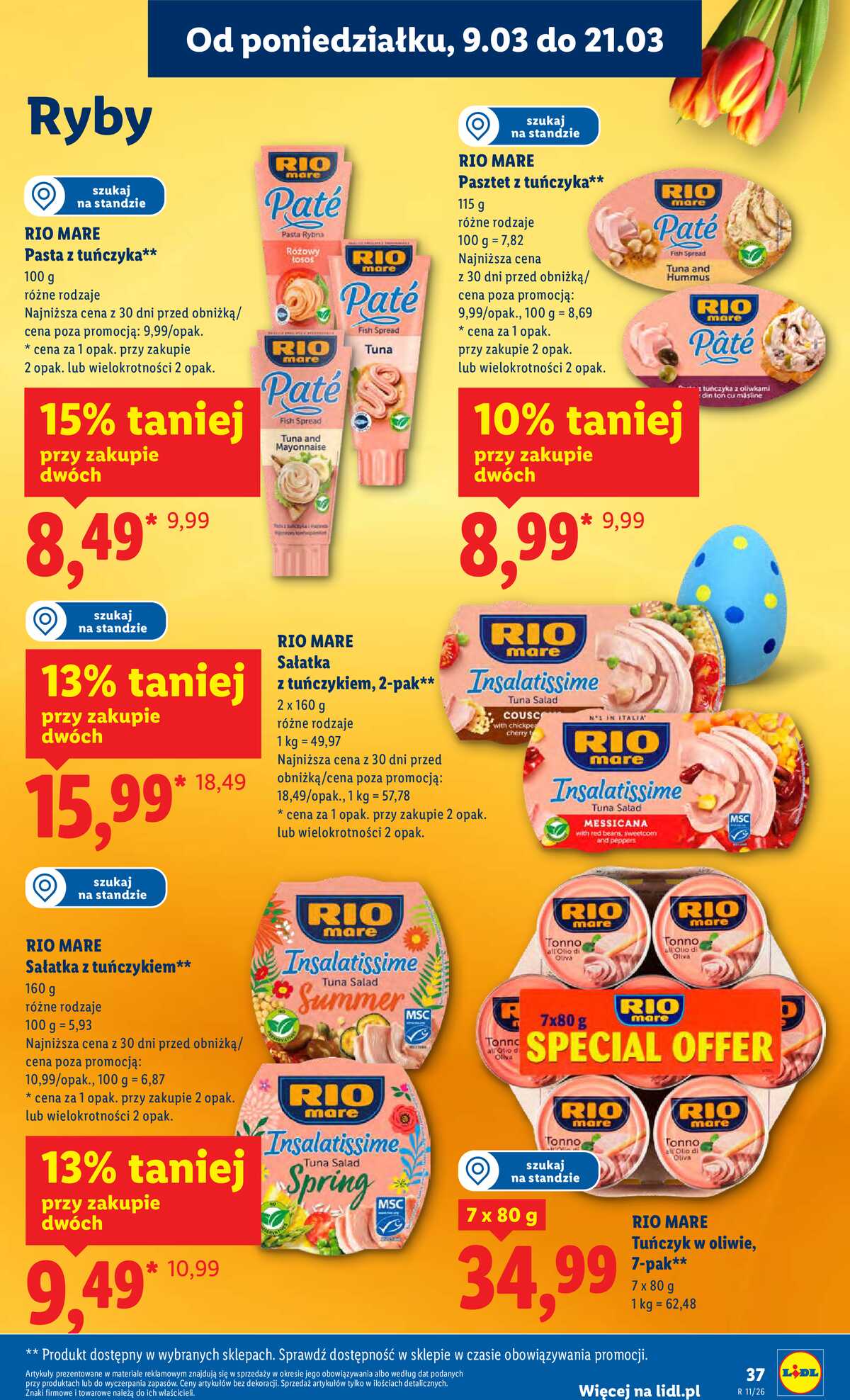 Leták Lidl Polsko 9.3.-11.3.2026 strana 37