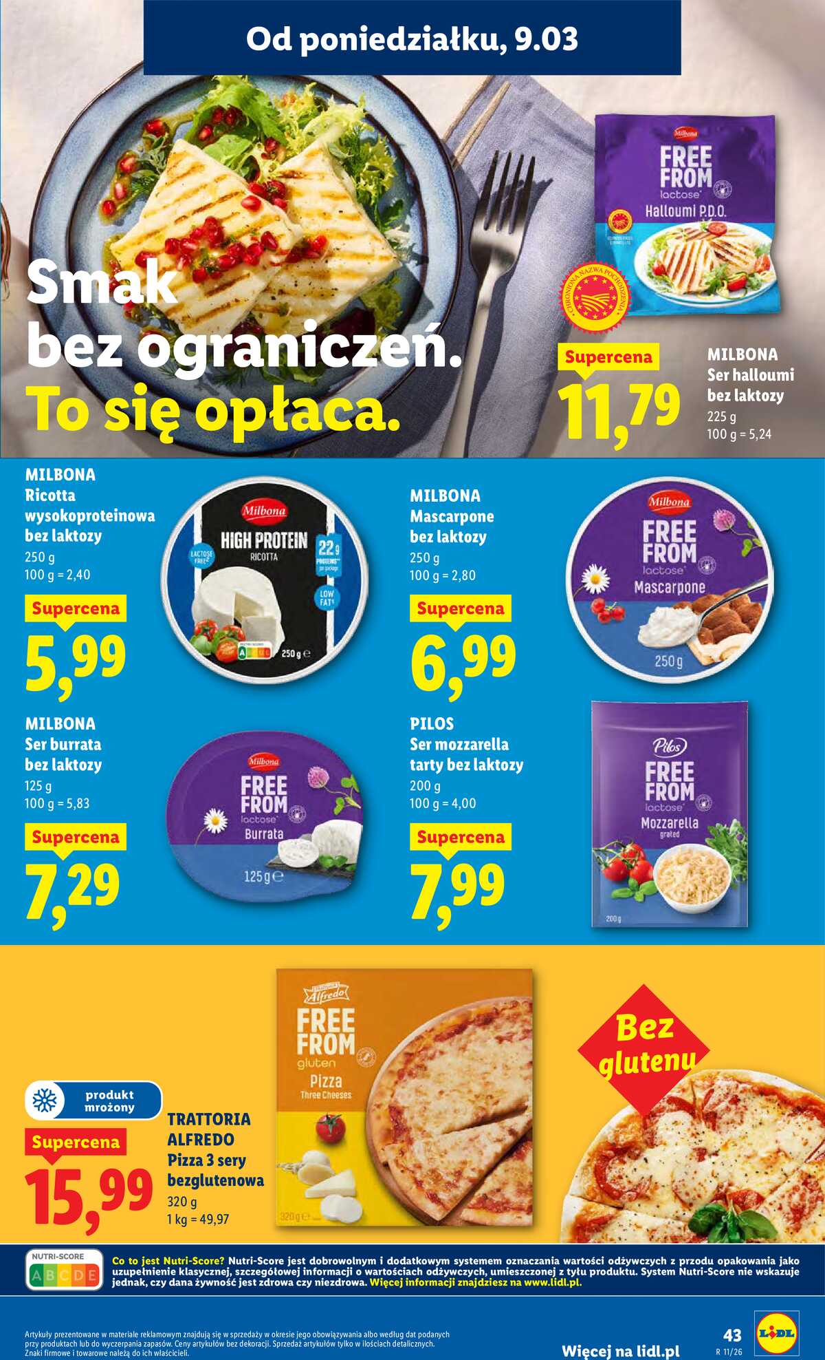 Leták Lidl Polsko 9.3.-11.3.2026 strana 43