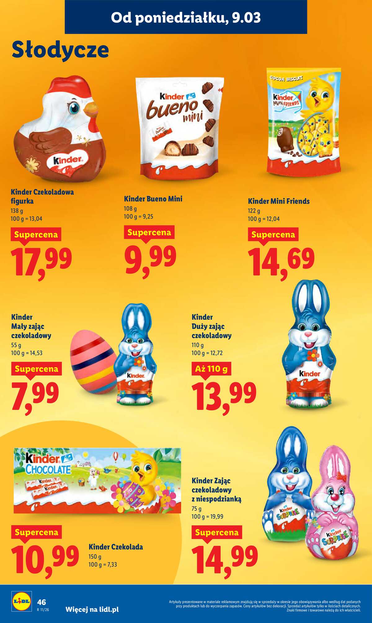 Leták Lidl Polsko 9.3.-11.3.2026 strana 46