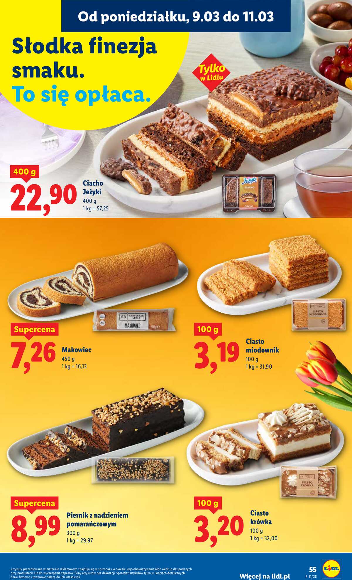 Leták Lidl Polsko 9.3.-11.3.2026 strana 55