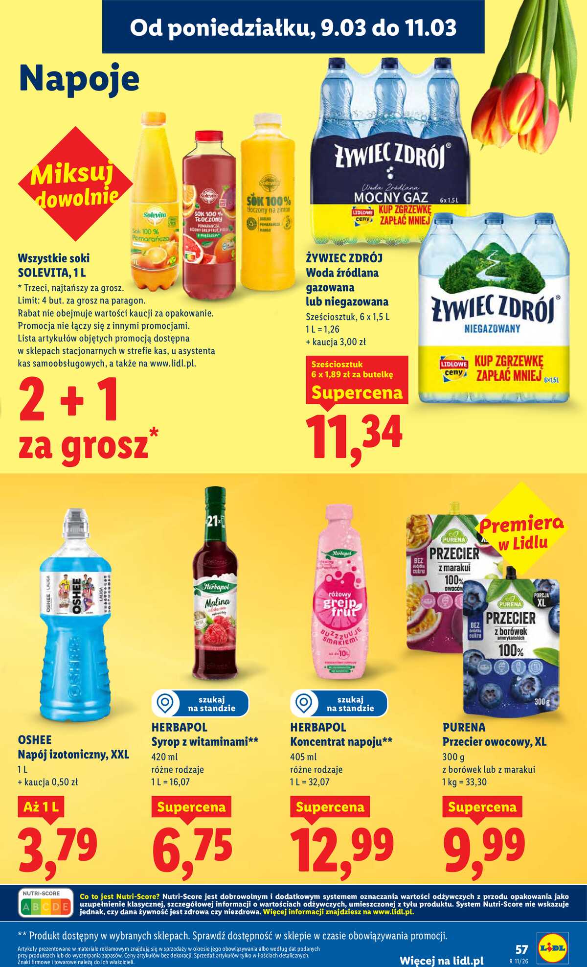 Leták Lidl Polsko 9.3.-11.3.2026 strana 57