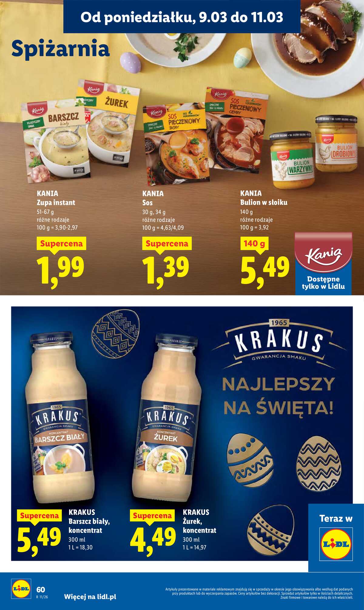 Leták Lidl Polsko 9.3.-11.3.2026 strana 60