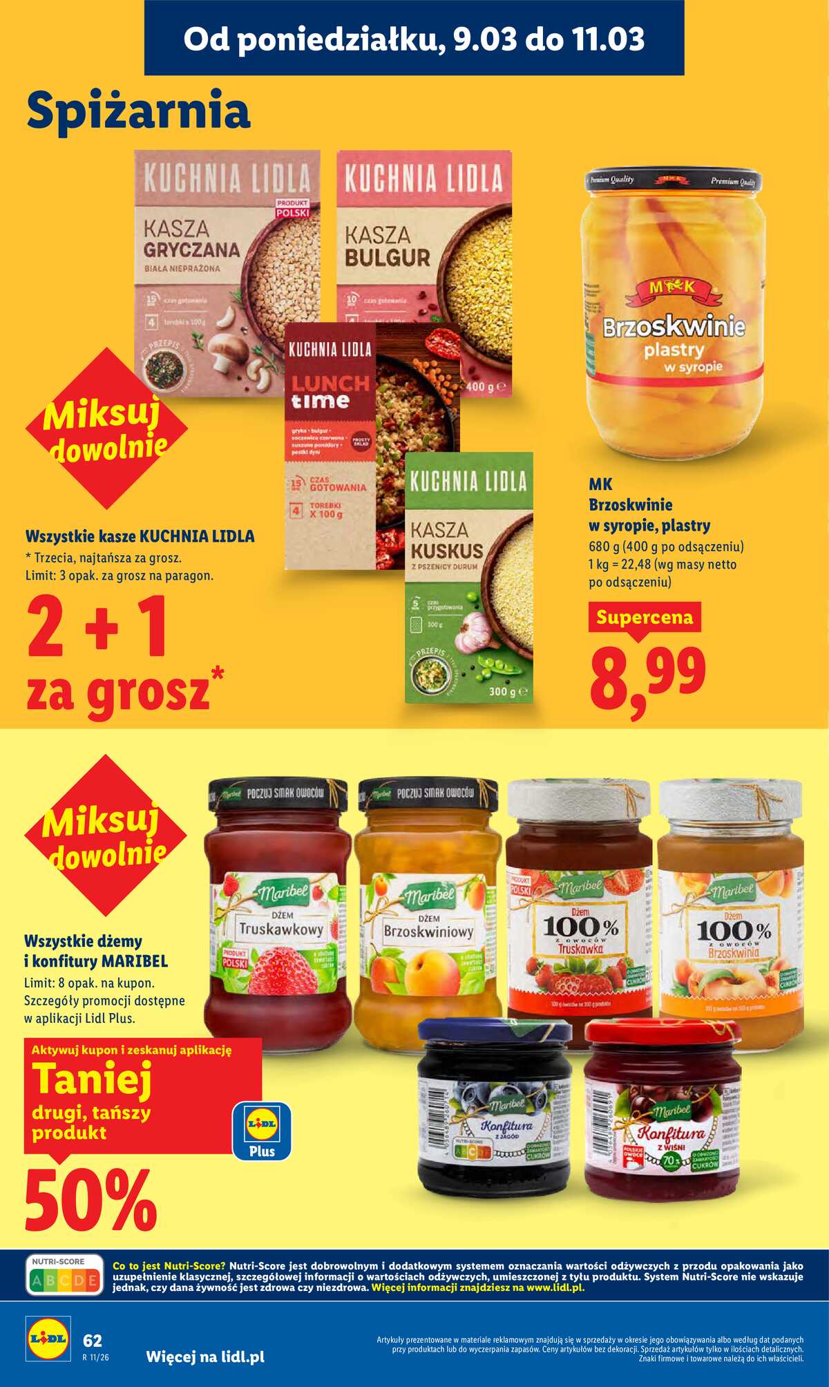 Leták Lidl Polsko 9.3.-11.3.2026 strana 62