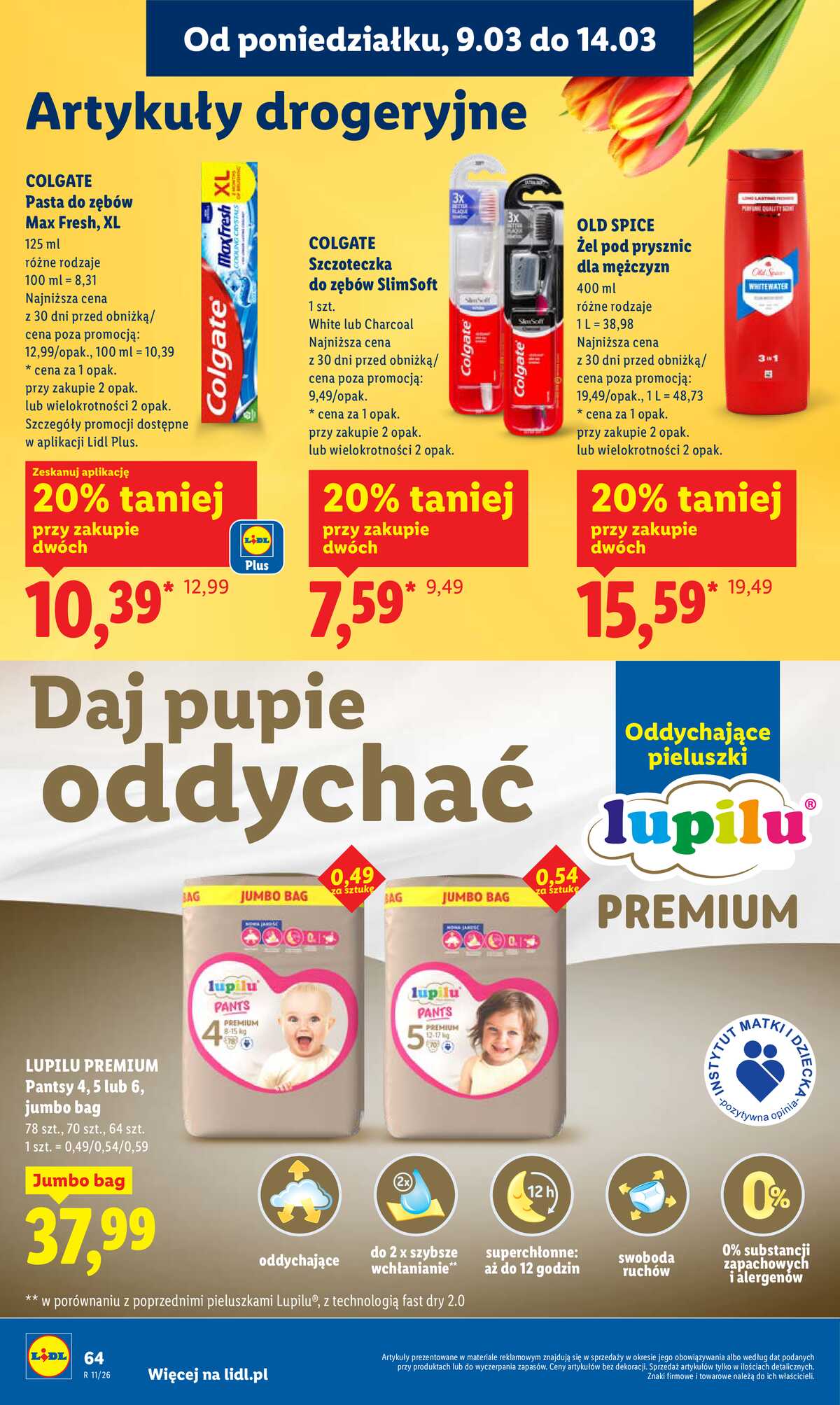 Leták Lidl Polsko 9.3.-11.3.2026 strana 64
