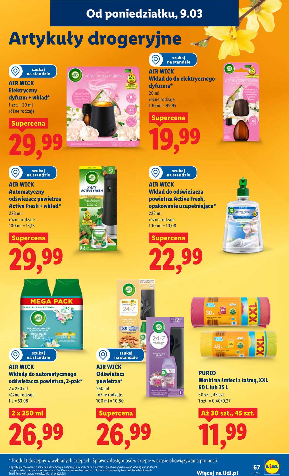 Leták Lidl Polsko 9.3.-11.3.2026 strana 67