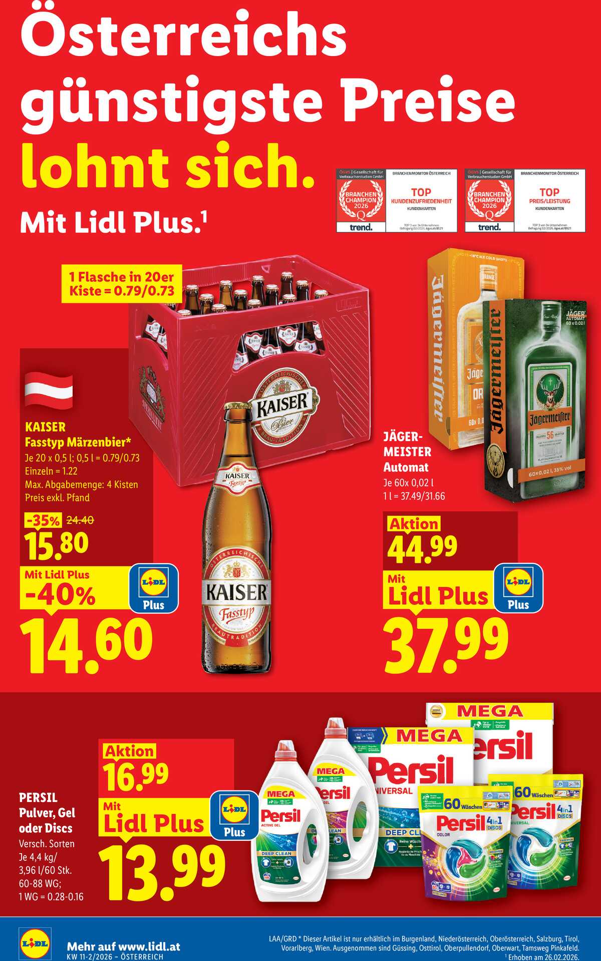 Leták Lidl Rakousko 12.3.-18.3.2026 strana 2