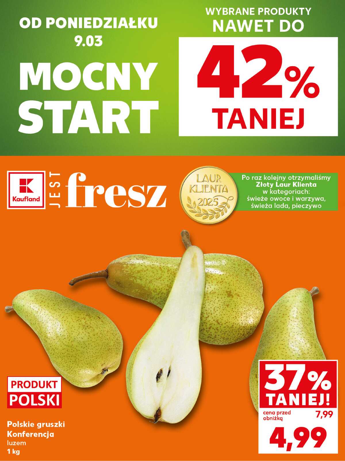 Leták Kaufland Polsko 9.3.-11.3.2026 - Silný start strana 2