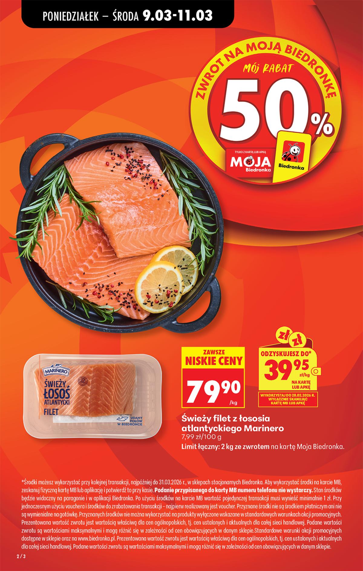 Leták Biedronka Polsko 9.3.-15.3.2026 strana 2