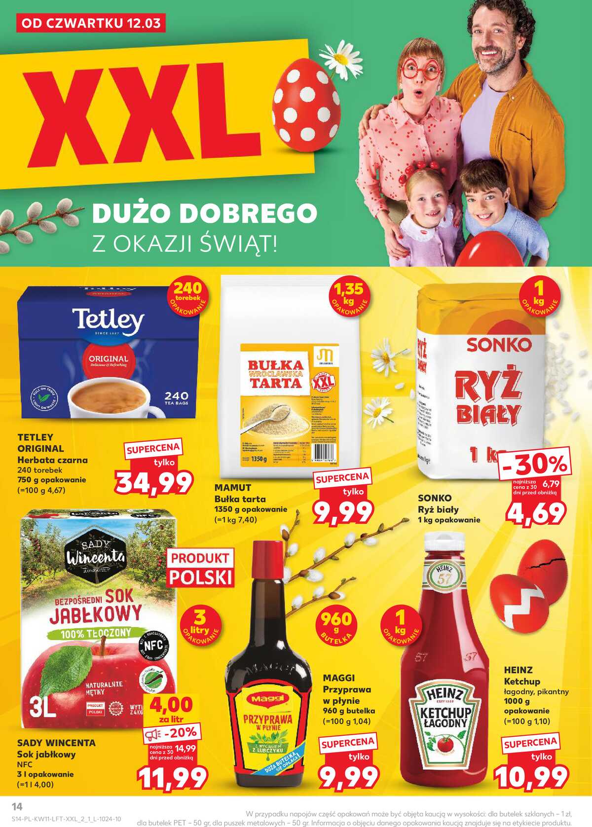 Leták Kaufland Polsko 12.3.-18.3.2026 - Noviny týdne strana 14