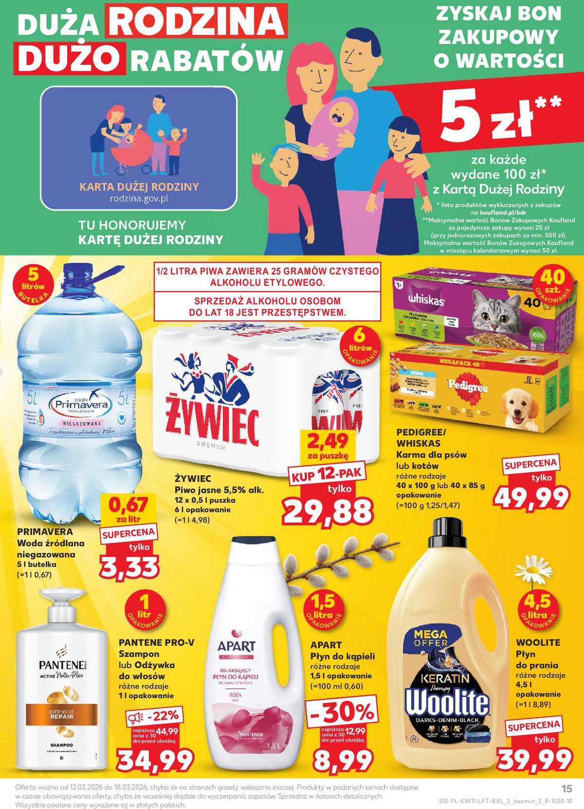 Leták Kaufland Polsko 12.3.-18.3.2026 - Noviny týdne strana 15