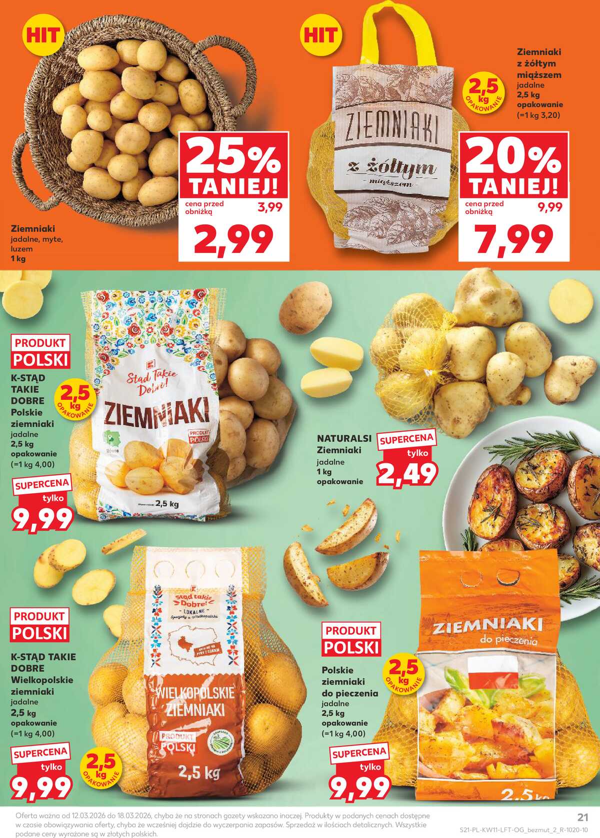 Leták Kaufland Polsko 12.3.-18.3.2026 - Noviny týdne strana 21