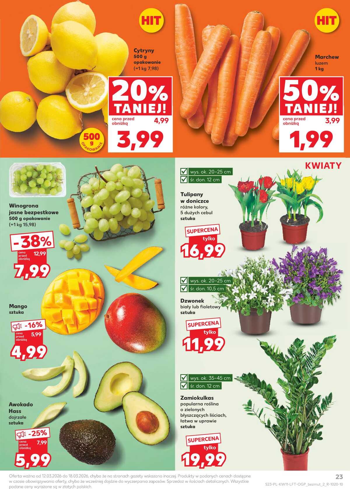 Leták Kaufland Polsko 12.3.-18.3.2026 - Noviny týdne strana 23