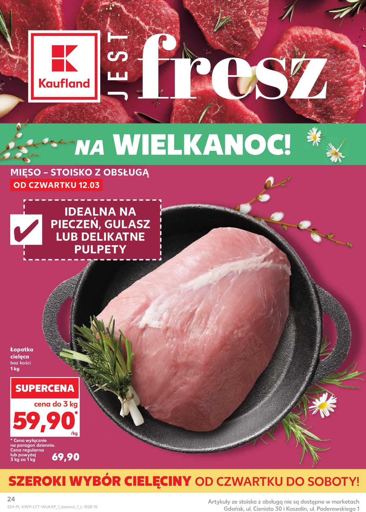 Leták Kaufland Polsko 12.3.-18.3.2026 - Noviny týdne strana 24
