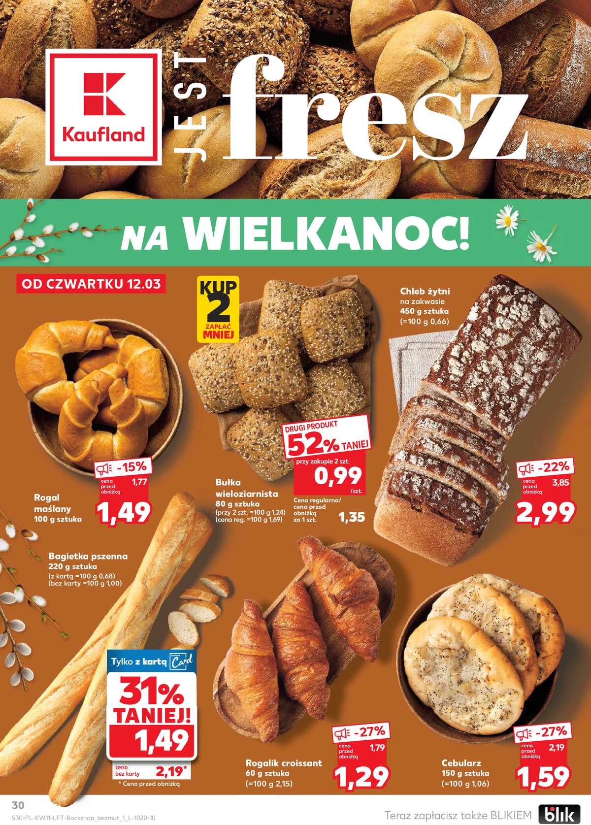 Leták Kaufland Polsko 12.3.-18.3.2026 - Noviny týdne strana 30