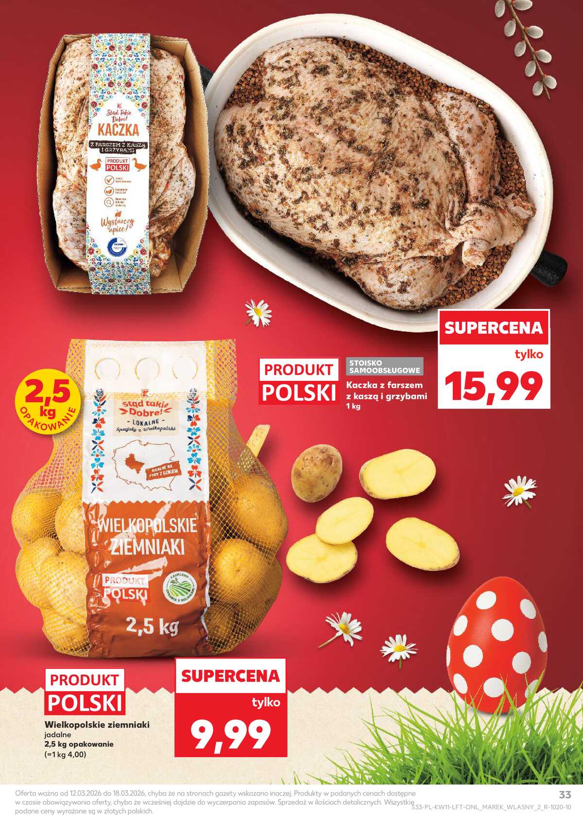 Leták Kaufland Polsko 12.3.-18.3.2026 - Noviny týdne strana 33