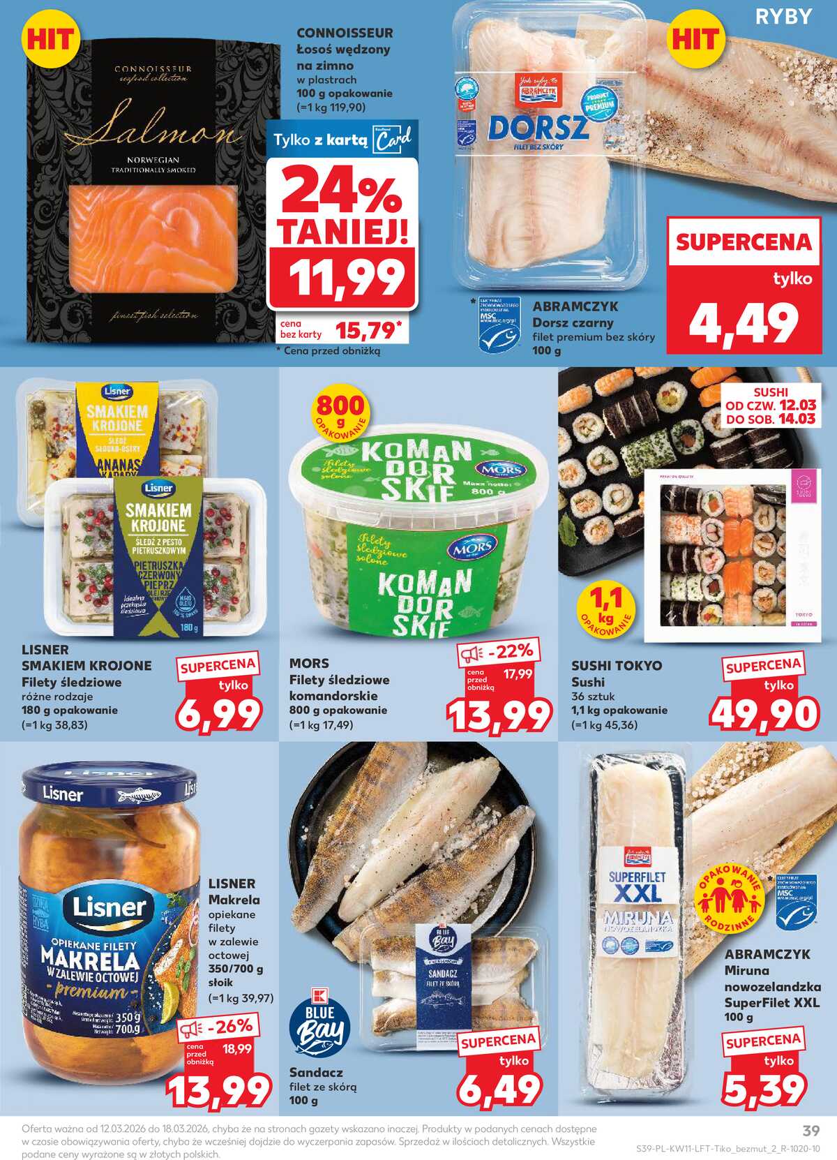 Leták Kaufland Polsko 12.3.-18.3.2026 - Noviny týdne strana 39