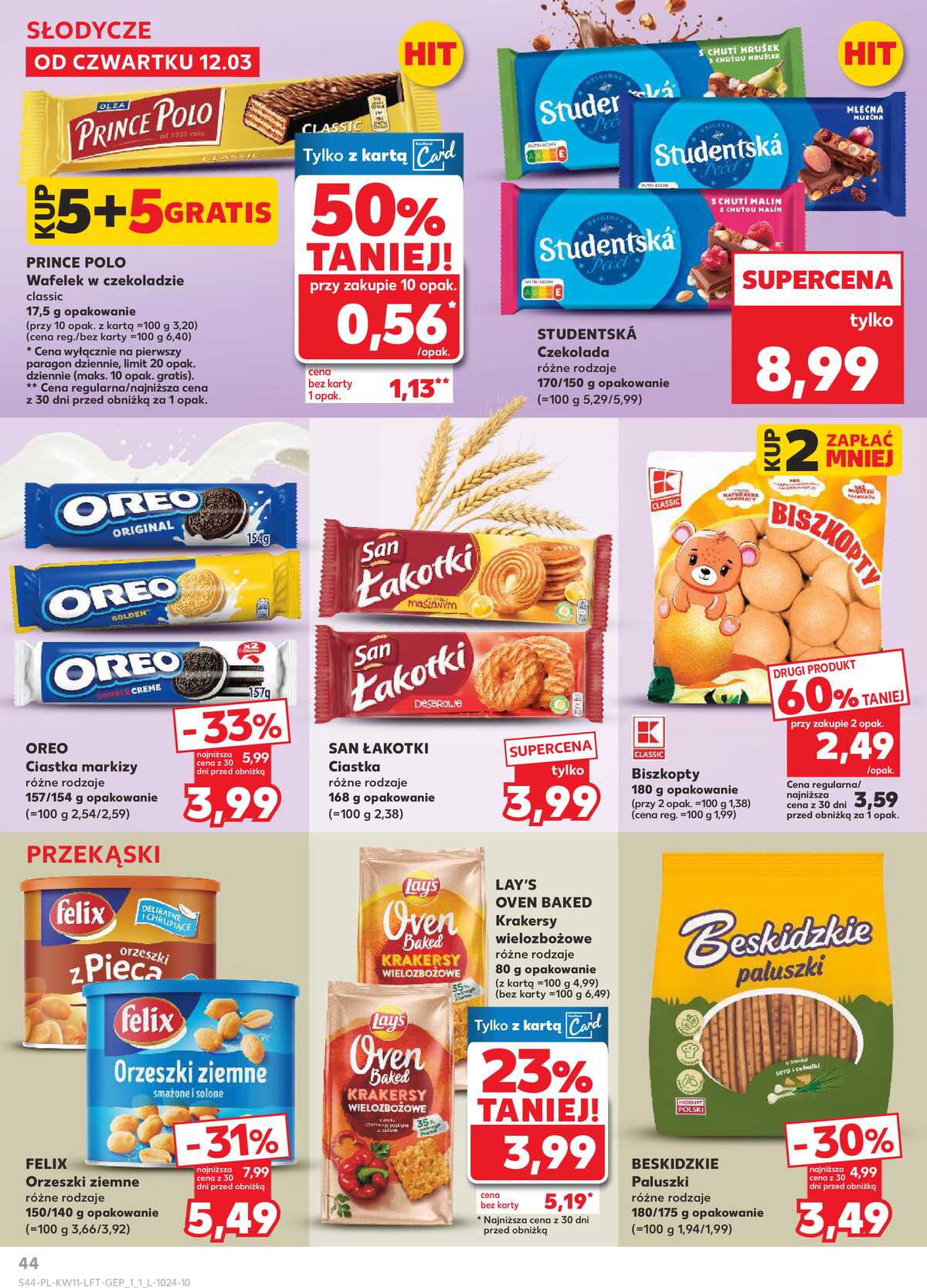 Leták Kaufland Polsko 12.3.-18.3.2026 - Noviny týdne strana 44